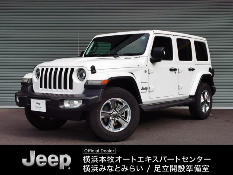ジープ ラングラー アンリミテッド サハラ2.0L 4WDワンオーナー 黒革シート　純正ナビテレビ付き　ワンオーナー　フロント・リア・サイドカメラ搭載　シートヒーター　ステップ標準　アルパインスピーカー　認定中古車 認定中古車