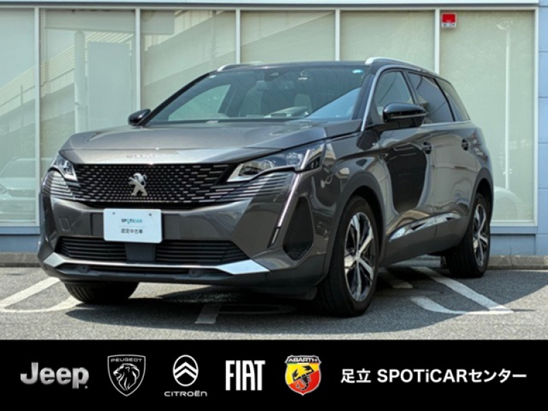 プジョー 5008 GT　認定中古車　サンルーフ　純正ナビ　フルセグTV　AppleCarPlay　アクティブクルーズコントロール　ブラインドスポットモニター　ドラレコ　シートヒーター　シートメモリー　ワイヤレスチャージ　ETC車載器 認定中古車