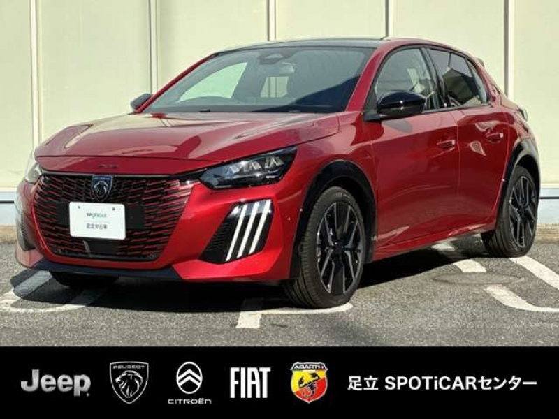プジョー 208 5ドア GTハイブリッド  認定中古車　登録済未使用車　2026年式　AppleCarPlay　アダプティブクルーズコントロール　ブラインドスポットモニター　ステアリングパドルシフト　LEDヘッドライト 認定中古車